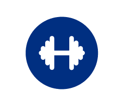 lose weight and get in shape barbell logo