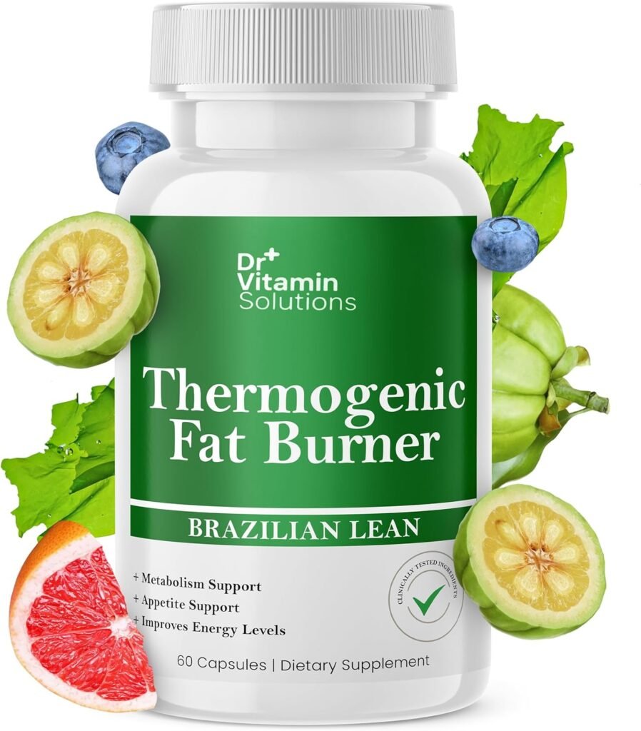 DR VITAMIN SOLUTIONS Thermogenic Fat Burner Brazilian Lean, Weight Loss Pills for Women, Waist Trimmer & Supplements for Bloating for Women & Men Lose Weight and Get In Shape