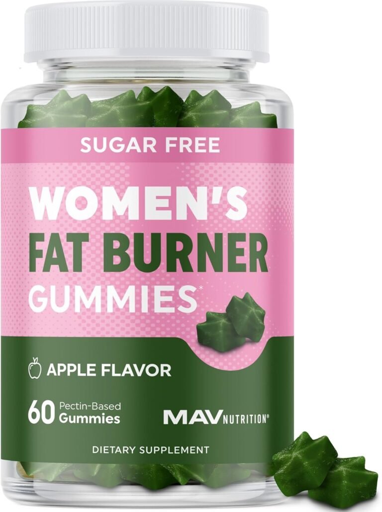 Women’s Fat Burner Gummies for Weight Loss Green Tea, Green Coffee Bean, Garcinia Cambogia & Ketones, Fat Burners for Women Weight Loss Gummies, lose weight and get in shape