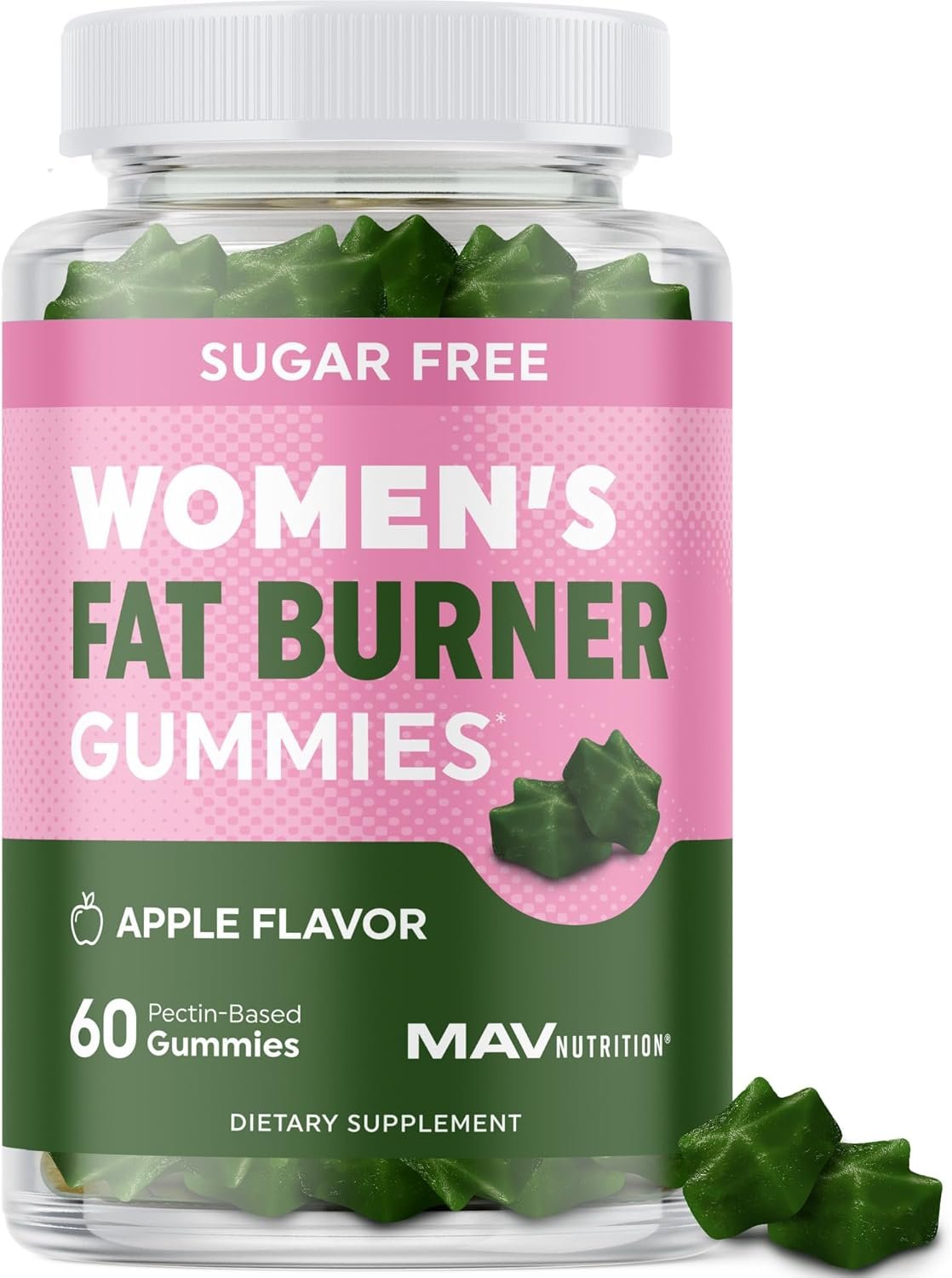 Women’s Fat Burner Gummies for Weight Loss Green Tea, Green Coffee Bean, Garcinia Cambogia & Ketones, Fat Burners for Women Weight Loss Gummies, lose weight and get in shape