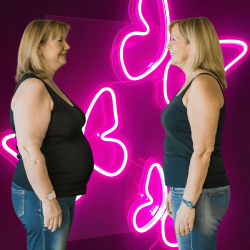 woman in her 40s weight loss secrets - weight loss transformation - lose weight and get in shape